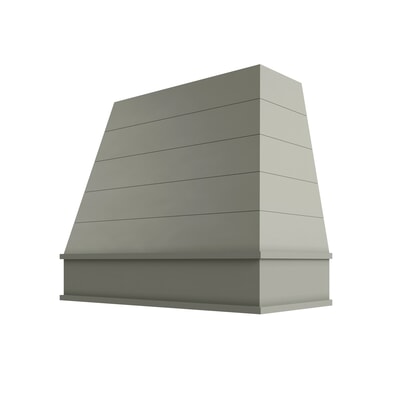 Shaker Moss Tapered with Shiplap Hood Block Trim - 48" W x 36" H