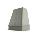 Shaker Moss Tapered Hood with Strapping Flat Trim - 30" W x 30" H