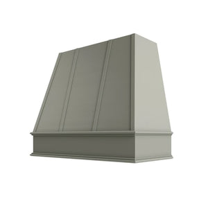 Shaker Moss Tapered Hood with Strapping Flat Trim - 36
