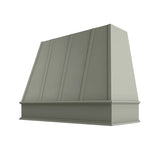 Shaker Moss Tapered Hood with Strapping Flat Trim - 48" W x 30" H