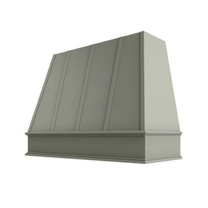 Shaker Moss Tapered Hood with Strapping Flat Trim - 48