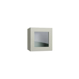 Shaker Moss 15" Wall Stacking Cabinets with Glass