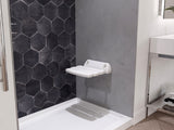 Class 13.78 in. Wall Mounted Folding Shower Seat SS-C