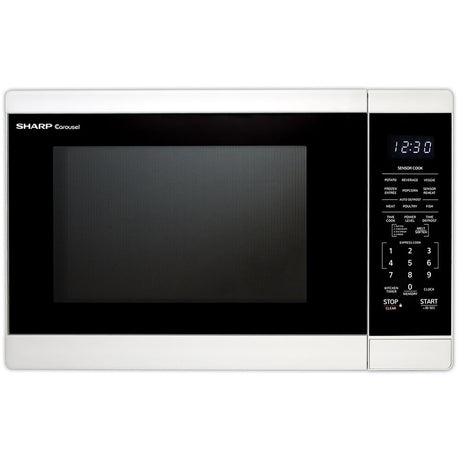 Sharp SMC1461HW 1.4 CF Countertop Microwave Oven
