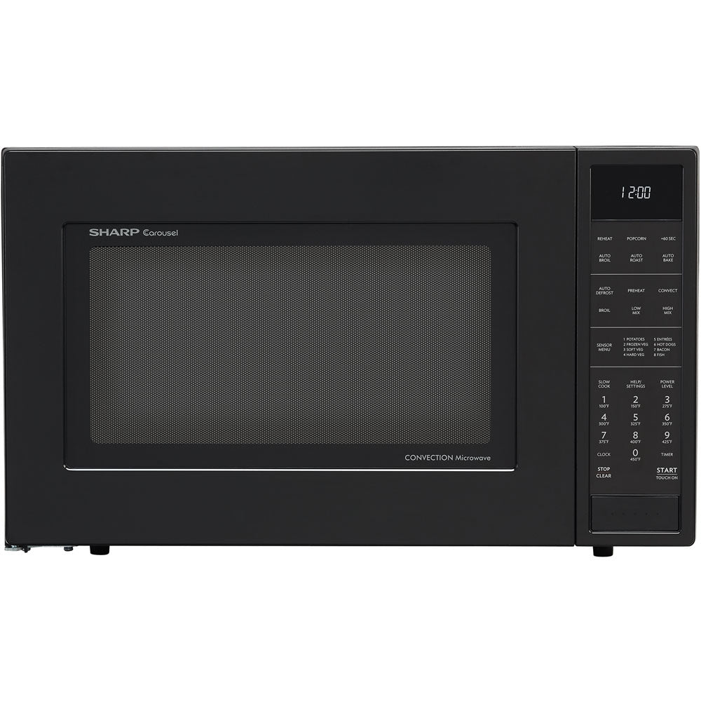Sharp SMC1585BB 1.5 CF Carousel Countertop Microwave Oven, Convection