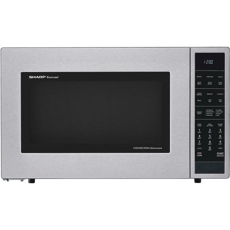 Sharp SMC1585BS 1.5 CF Carousel Countertop Microwave Oven, Convection