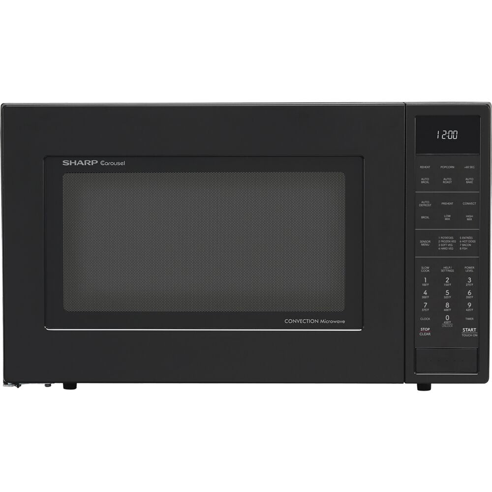 Sharp SMC1585KB 1.5 CF Carousel Countertop Microwave Oven, Convection