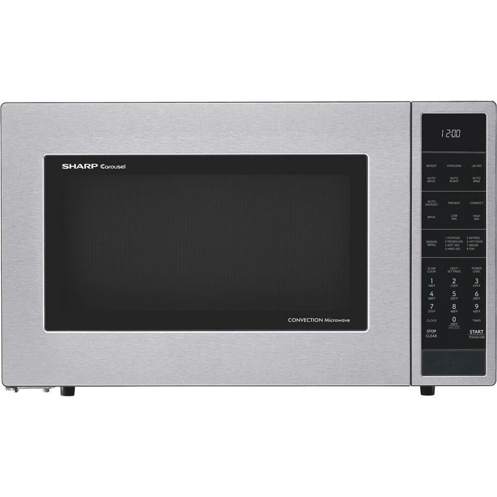 Sharp SMC1585KS 1.5 CF Carousel Countertop Microwave Oven, Convection