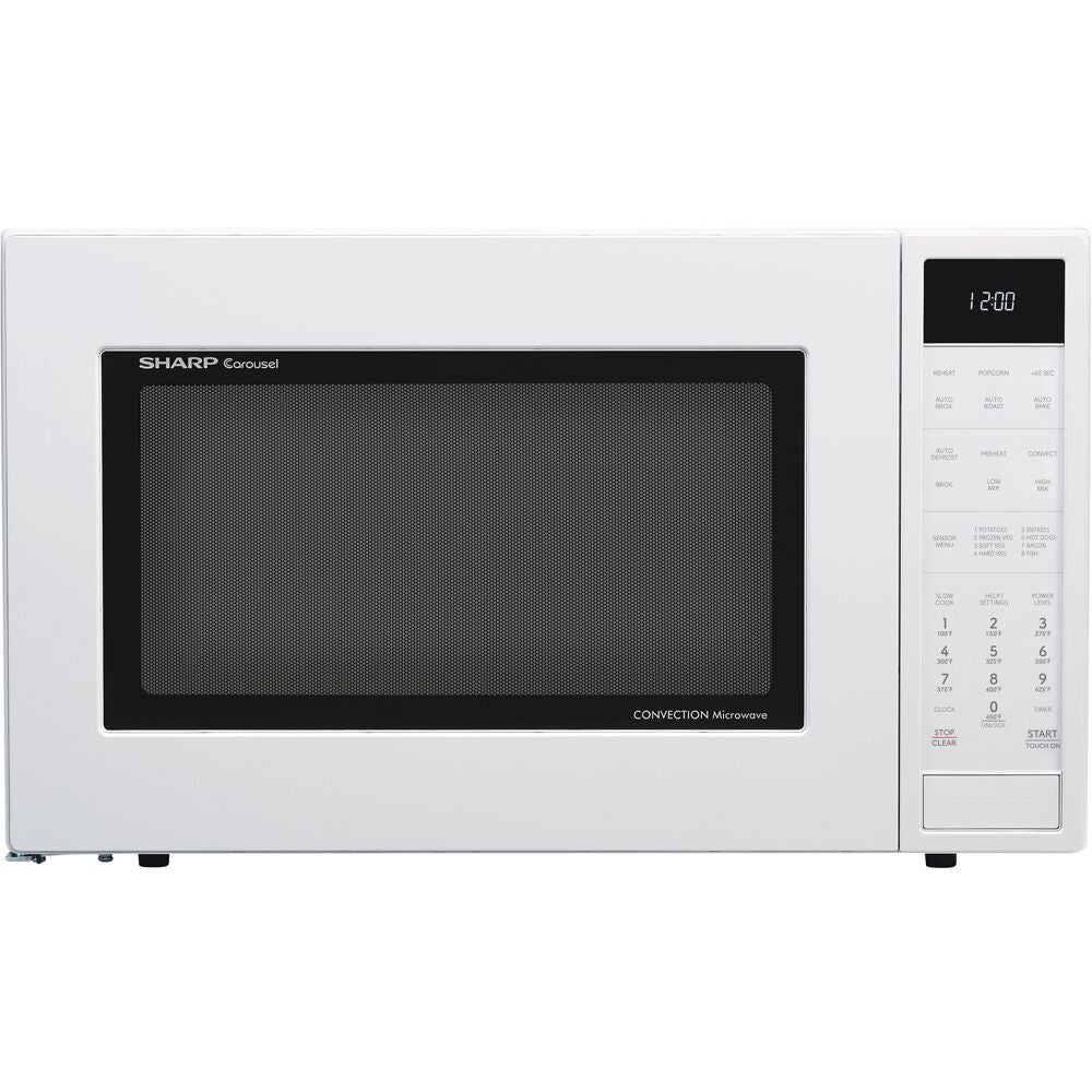Sharp SMC1585KW 1.5 CF Carousel Countertop Microwave Oven, Convection