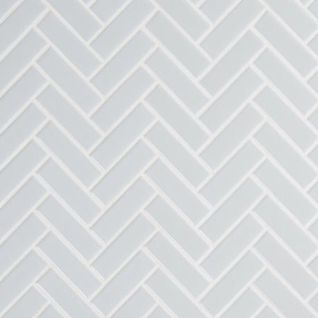 Retro Herringbone Gray 12.75" x 12.88" Porcelain Mesh-Mounted Mosaic Tile Misc-MSI Collection product shot kitchen plant view