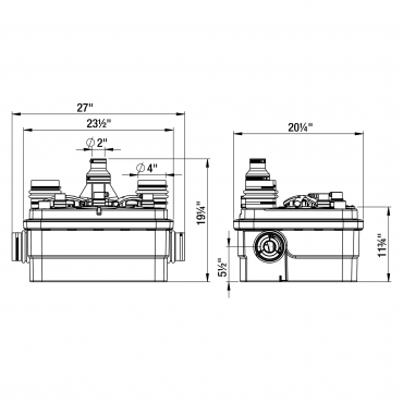 Saniflo Sanicubic 2 Duplex Grinder