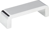 Atlas Homewares Platform Pull 3 3/4 Inch (c-c) Polished Chrome