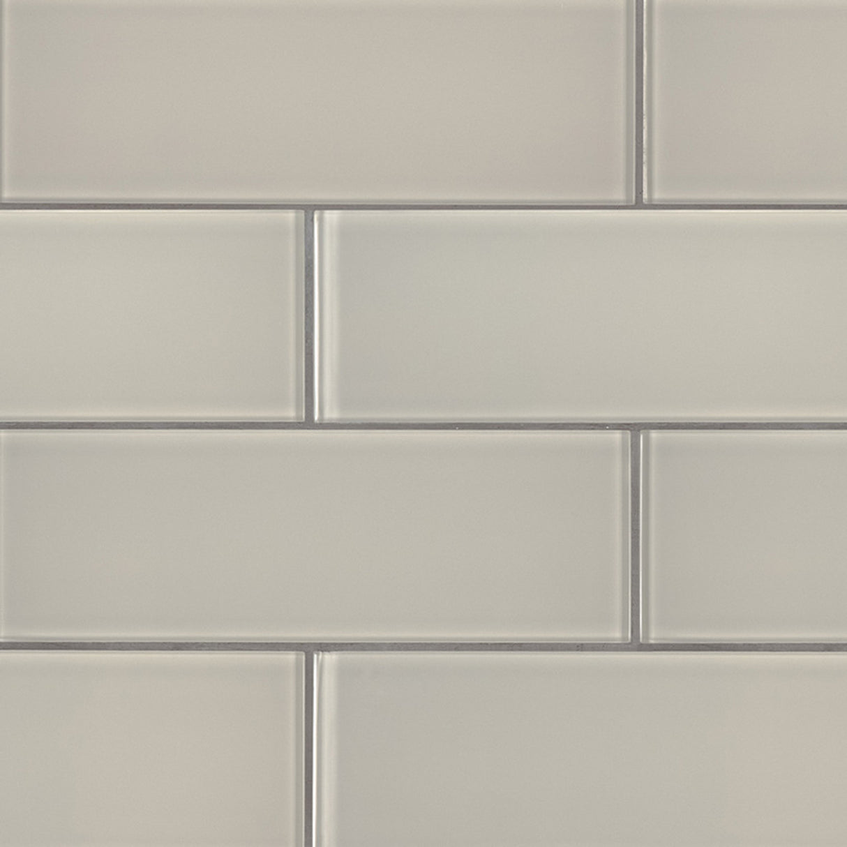 Snow cap white 3x9 glass wall tile  msi collection SMOT-GL-T-SNWHT39 product shot angle view