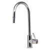 ALFI brand AB2028-PSS Solid Polished Stainless Steel Single Hole Pull Down Kitchen Faucet