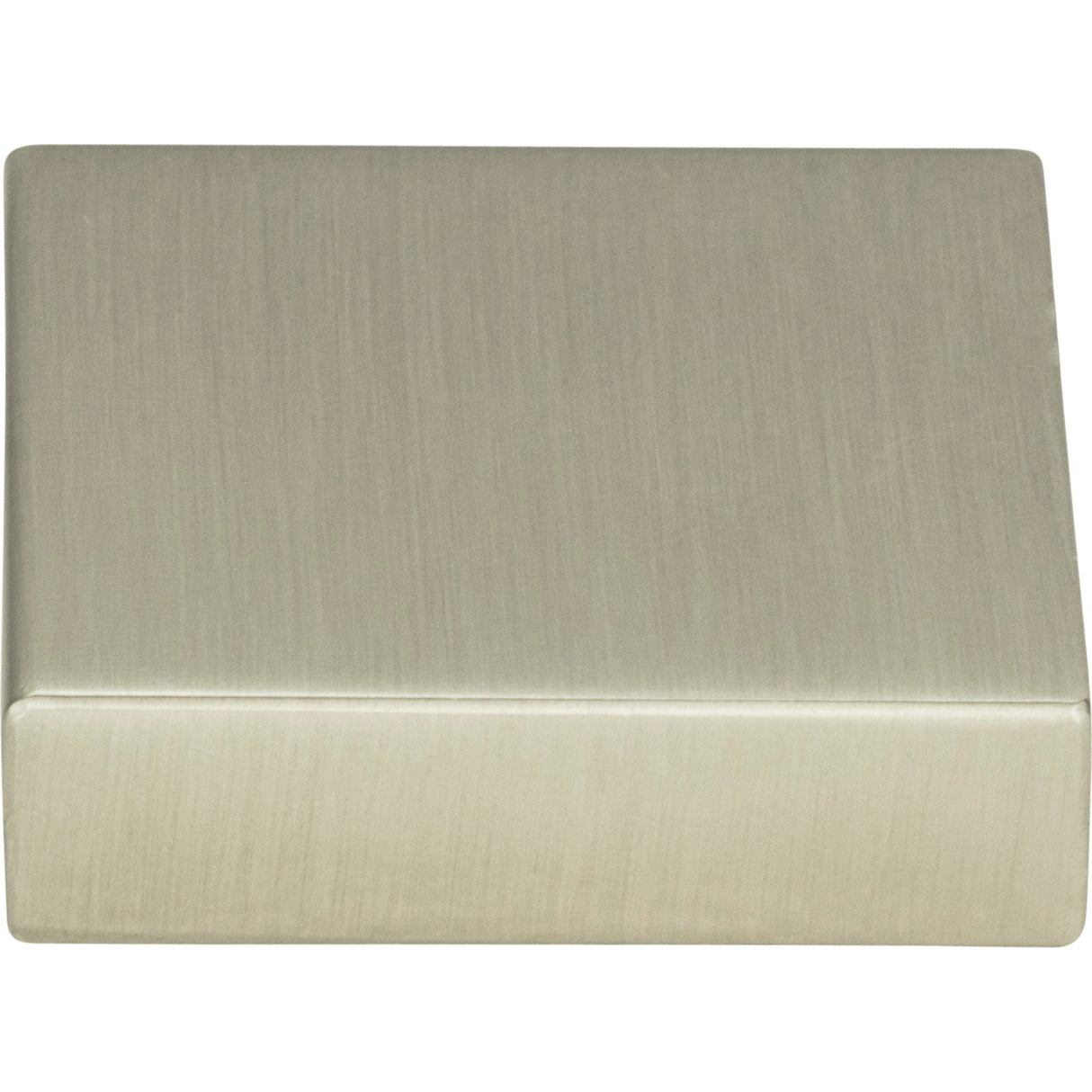 Atlas Homewares Thin Square Knob 1 1/4 Inch Brushed Nickel