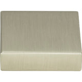 Atlas Homewares Thin Square Knob 1 1/4 Inch Brushed Nickel