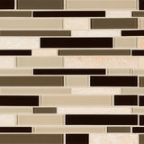 Sonoma valley interlocking 12X12 glass stone mesh mounted mosaic tile SMOT-SGLSIL-SONVAL4MM product shot multiple tiles angle view