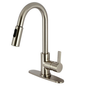 Gourmetier LS8788CTL Continental Single-Handle Pull-Down Kitchen Faucet, Brushed Nickel