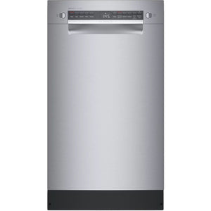 Bosch SPE53B55UC 300 18" Recessed Hndl, 5/5 cycles, 46 dBA, Hm Cnnct, Stndrd 3rd Rck,