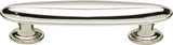 Atlas Homewares Austen Oval Pull 3 Inch (c-c) Polished Nickel