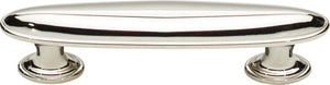 Atlas Homewares Austen Oval Pull 3 Inch (c-c) Polished Nickel