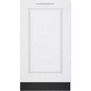 Bosch SPV68B53UC 800 18" Cust Panel, 6/5 cycles, 44 dBA, Hm Cnnct, Stndrd 3rd Rck