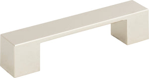 Atlas Homewares Wide Square Pull 3 3/4 Inch (c-c) Polished Nickel