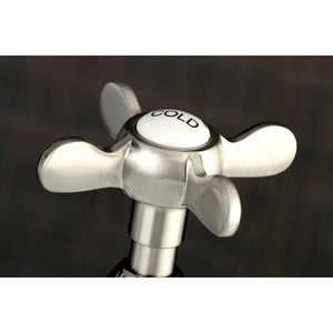 Kingston Brass KS1178BEX Essex Bridge Kitchen Faucet, Brushed Nickel