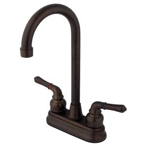 Kingston Brass KB495 Magellan Two-Handle 4" Centerset Bar Faucet, Oil Rubbed Bronze