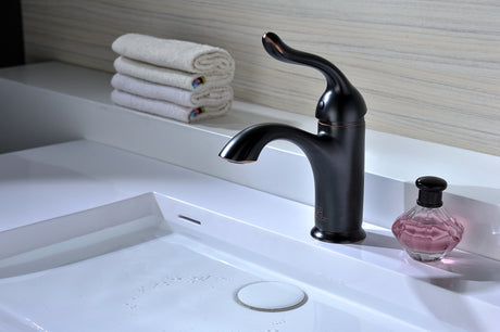 ANZZI L-AZ009ORB Arc Series Single Hole Single-Handle Low-Arc Bathroom Faucet in Oil Rubbed Bronze