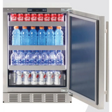 Sapphire SR24OD 24 Inch Built-In Outdoor Under Counter All Refrigerator with 5.1 Cu. Ft. Capacity
