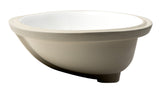 ALFI brand ABC602 White 23" Oval Undermount Ceramic Sink