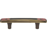 Atlas Homewares Canterbury Pull 3 Inch (c-c) Black & Red