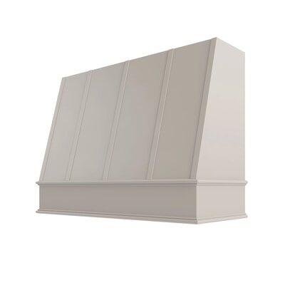 Shaker Sand Angled Hood with Strapping Flat Trim - 48" W x 30" H