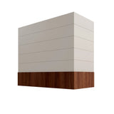 Shaker Sand Box Hood with Shiplap Walnut Band - 36" W x 36" H