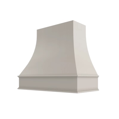 Shaker Sand Curved Hood Classic Trim - 36" W x 30" H