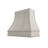 Shaker Sand Curved Hood with Strapping Flat Trim - 36" W x 36" H