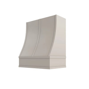 Shaker Sand Sloped Hood with Strapping Flat Trim - 30