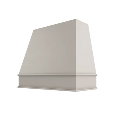 Shaker Sand Tapered Hood Classic Trim - 36" W x 36" H