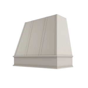 Shaker Sand Tapered Hood with Strapping Flat Trim - 36