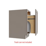 Shaker Sand Trash Can Base w/ Full Ht Door - 18" W