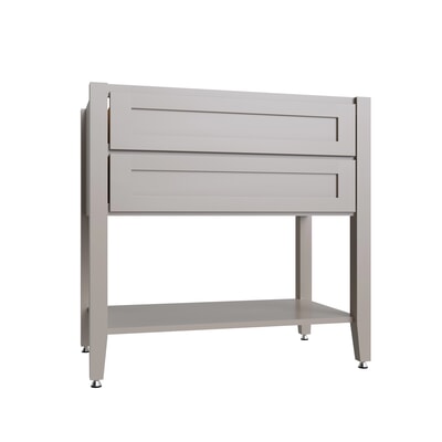 Shaker Sand Open Shelf Vanity SB - 36" W