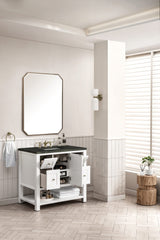 Breckenridge 36" Single Vanity, Bright White, w/ 3 CM Phantome Eclos Top