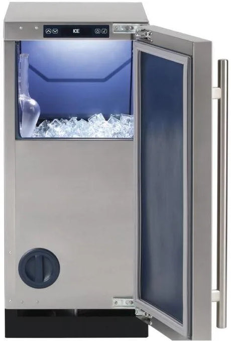 Sapphire SSIM15GDSS 15 Inch Built-In UnderCounter Clear Ice Maker with 75 Lbs. Daily Ice Production