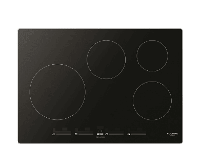 30" Induction Cooktop With Brushed Aluminum Trim