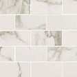 Pietra Statuario 12"x12" Polished Porcelain Mesh-Mounted Mosaic Tile - MSI Collection room shot kitchen view