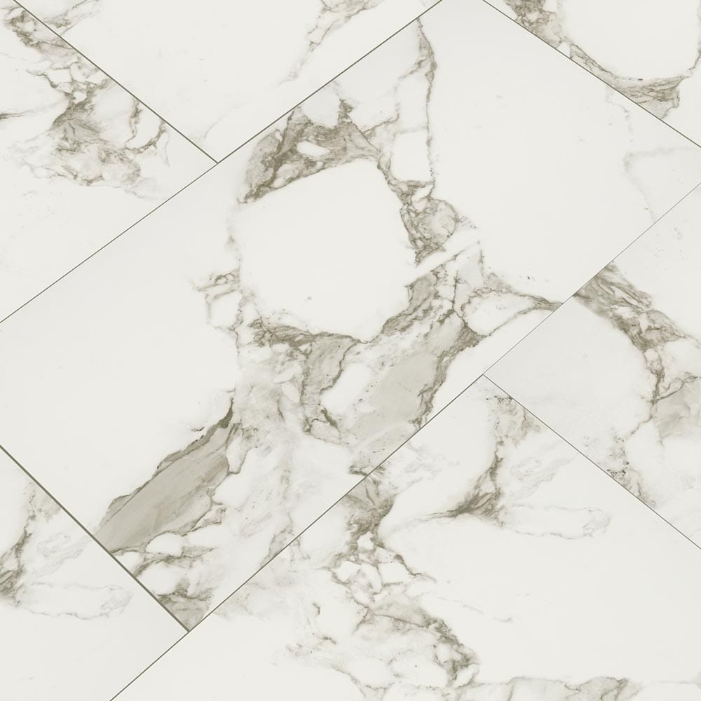 Pietra Statuario Glazed Porcelain 12"x24" Floor and Wall Tile - MSI Collection PIETRA STATUARIO MATTE 12X24 (Case)