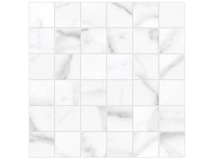 Anatolia Tile 2X2 La Marca Statuario Honed 36 Piece Mosaics. 1 Sheet = .96 Sf. 4501-0374-0 (68-475) Statuario Nuovo 2x2 Honed - premium natural stone mosaic tile from Anatolia Tile, available at PoshHaus showroom in Keene, NH