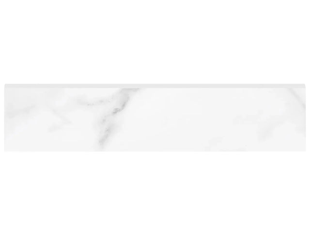 Anatolia Tile 3X12 Bn La Marca Statuario Polished & Rectified Bullnose 4502-0288-0 Statuario Nuovo 3x12 Bullnose Polished - premium natural stone mosaic tile from Anatolia Tile, available at PoshHaus showroom in Keene, NH