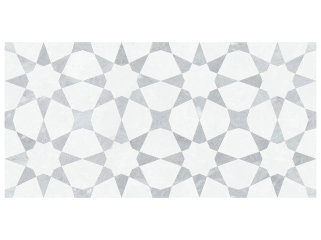Anatolia Tile Utopio Stellar Fresca Honed Natural Stone Waterjet Mosaic 5001-0390-0 Stellar Fresca - premium natural stone mosaic tile from Anatolia Tile, available at PoshHaus showroom in Keene, NH